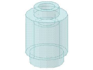 Lego Brick, round 1 x 1 x 1 (3062b) transparent light blue