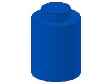 Lego Brick, round 1 x 1 x 1 (3062old) blue