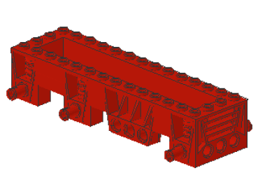 Lego Fahrzeugbasis 4 x 14 (30642) rot