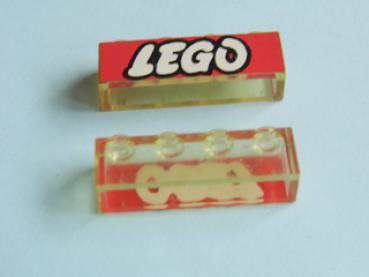 Lego Brick, decorated 1 x 4 x 1 (3066p12)
