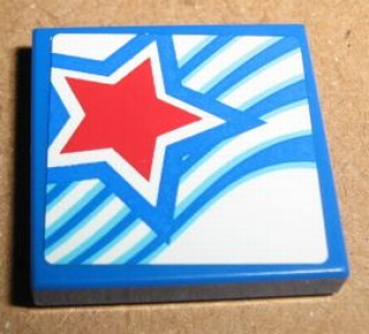 Lego Tile 2 x 2, decorated (3068pb0747)