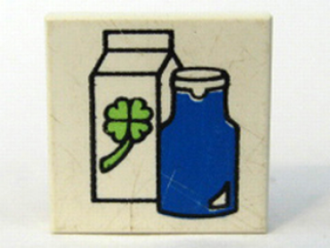 Lego Tile 2 x 2, decorated (3068pb2424)