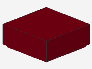 Lego Tile 1 x 1 (3070b) with Groove, dark red