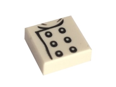 Lego Tile 1 x 1, decorated (3070bpb095)