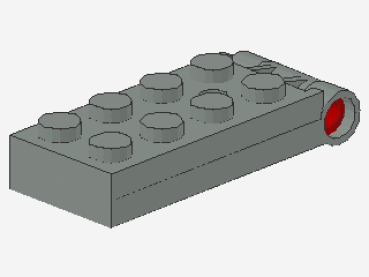 Lego Scharnier Platte 1 x 4 (3149bc01) hell grau