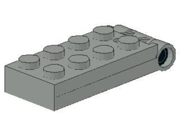 Lego Hinge Plate 2 x 4 (3149c02) light gray