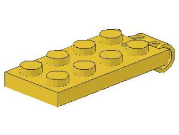 Lego Hinge Plate 2 x 4 (314) yellow