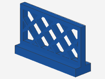 Lego Zaun 1 x 4 x 2 (3185) blau