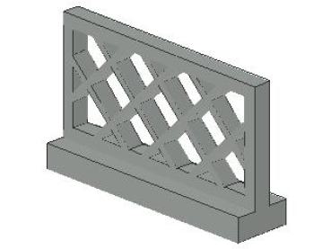 Lego Fence 1 x 4 x 2 (3185) light gray