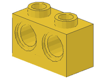 Lego Technic Stein 1 x 2 (32000) gelb