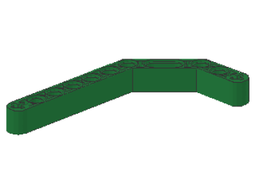Lego Technic Liftarm 1 x 11.5 (32009) verbogen, grün