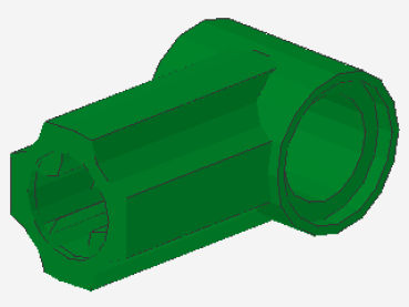 Lego Technic Axle and Pin Connector (32013) green