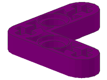 Lego Technic Liftarm 3 x 3 (32056) L-shape, purple