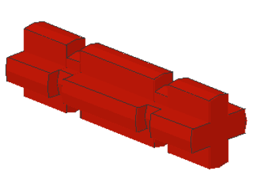 Lego Technic Axle 2L (32062) red