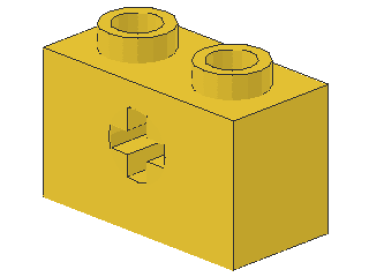 Lego Technic Brick 1 x 2 (32064) yellow