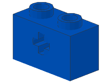 Lego Technic Stein 1 x 2 (32064c) blau