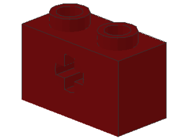 Lego Technic Stein 1 x 2 (32064c) dunkel rot
