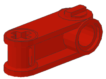 Lego Technic Achs und Pinverbinder 3L (32068) rot