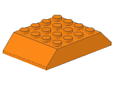 Lego Slope Stone 45° 6 x 4 x 1 (32083) orange