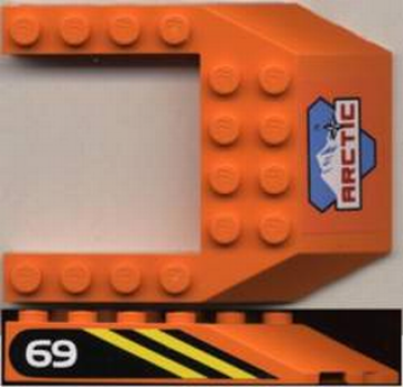 Lego Keil 6 x 8, dekoriert (32084pb001)