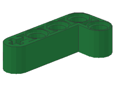 Lego Technic Liftarm 2 x 4 (32140) L-Form, grün
