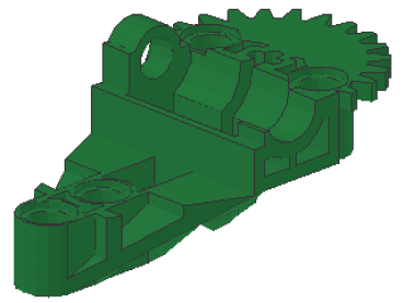 Lego Technic Getriebebox-Hälfte, grün
