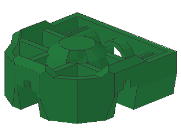 Lego Technic Pin Verbinderblock (32172) grün