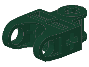 Lego Technic Achsverbinder (32174) dunkel grün
