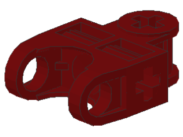 Lego Technic Achsverbinder (32174) dunkel rot