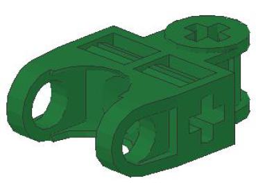 Lego Technic Axle Connector (32174) green