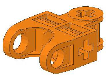 Lego Technic Axle Connector (32174) orange