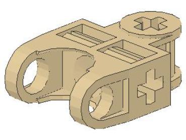 Lego Technic Axle Connector (32174) tan