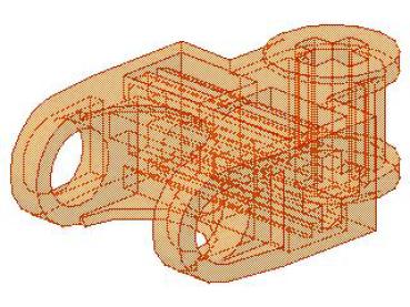 Lego Technic Axle Connector (32174) transparent neon orange