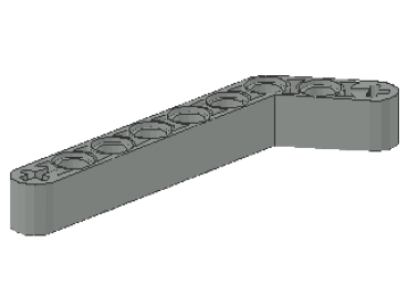 Lego Technic Liftarm 1 x 9 (32271) verbogen, hell grau