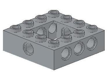 Lego Technic Stein 4 x 4 (32324) hell bläulich grau