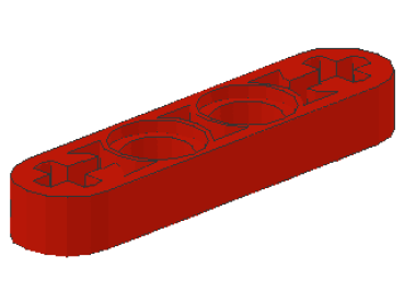 Lego Technic Liftarm 1 x 4 (32449) rot