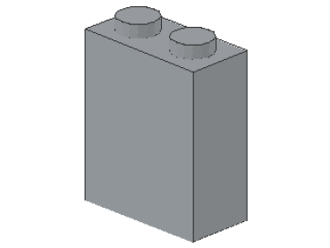 Lego Brick 1 x 2 x 2 (3245c) light bluish gray