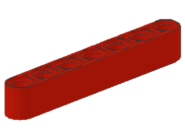 Lego Technic Liftarm 1 x 7 (32524) red