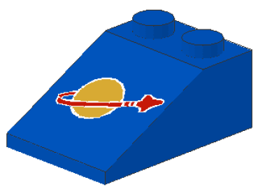 Lego Slope Stone 33° 3 x 2 x 1 (3298p90) blue