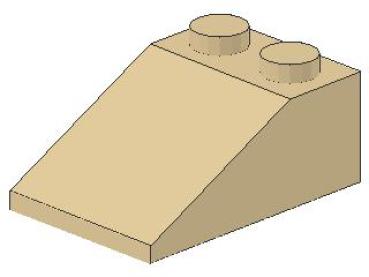 Lego Slope Stone 33° 3 x 2 x 1 (3298) tan