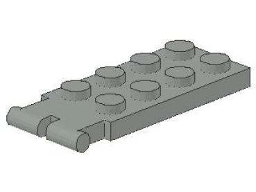 Lego Hinge Plate 2 x 4 (3315) light gray