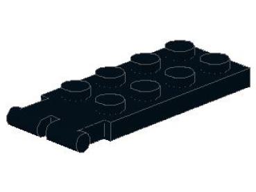 Lego Hinge Plate 2 x 4 (3315) black