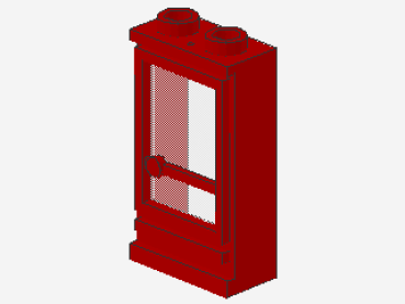 Lego Door 1 x 2 x 3 (33bc01) red