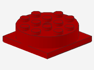 Lego Turntable 4 x 4 x 1 (3403c01) red
