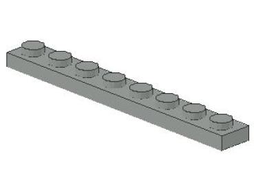 Lego Platte 1 x 8 (3460) hell grau