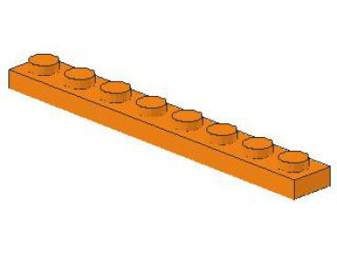 Lego Platte 1 x 8 (3460) orange