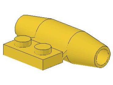 Lego Schubtriebwerk, glatt (3475b) gelb