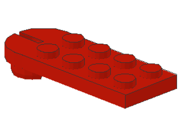 Lego Platte, modifiziert 2 x 5 (3491) rot