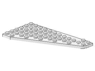 Lego Wedge Plate 7 x 12 (3586) white