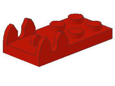 Lego Hinge Plate 2 x 4 (3597) red